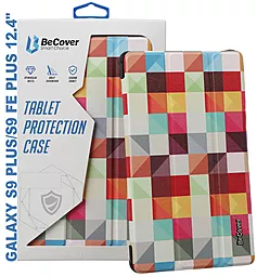 Чехол для планшета BeCover Smart Case для Samsung Galaxy Tab S9 Plus, S9 FE Plus 12.4" Square (710381) - фото Чехол для планшета BeCover Smart Case для Samsung Galaxy Tab S9 Plus, S9 FE Plus 12.4" Square (710381)