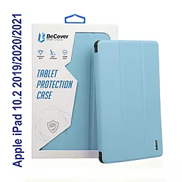 Чехол для планшета BeCover Soft Edge с креплением Apple Pencil для Apple iPad 10.2" 7 (2019), 8 (2020), 9 (2021) Light Blue (706814) - фото Чехол для планшета BeCover Soft Edge с креплением Apple Pencil для Apple iPad 10.2" 7 (2019), 8 (2020), 9 (2021) Light Blue (706814)