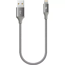 Кабель Ttec alumi USB-A - Lightning 12w 2.4a 0.3м cable Gray (2DK28UG)