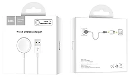 Беспроводное (индукционное) зарядное устройство  Hoco CW16 For Apple Watch White - миниатюра 3