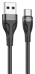 Кабель Borofone BX61 Source USB-A - Type-C 15w 3a 1м cable Black - фото Кабель Borofone BX61 Source USB-A - Type-C 15w 3a 1м cable Black