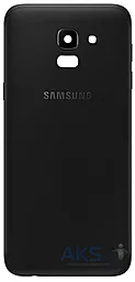 Задня кришка корпусу Samsung Galaxy J6 J600F зі склом камери Original  Black