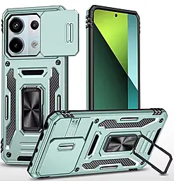 {"ru": "Чехол", "uk": "Чохол"} Epik Camshield Army Ring для Xiaomi Poco X6, Note 13 Pro 5G  Light Green