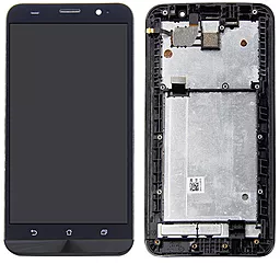 Дисплей Asus ZenFone 2 ZE550ML (Z008D, Z008) с тачскрином и рамкой, Black
