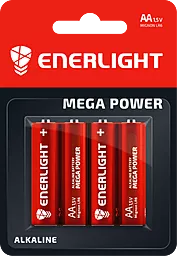 Батарейки Enerlight AA / LR06 Mega Power BL 4шт 1.5 V