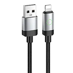 Кабель Hoco X117 Star USB-A - Lightning 12w 2.4а 1м cable Black