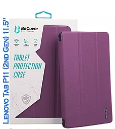 Чехол для планшета BeCover Smart Case для планшета Lenovo Tab P11 (2nd Gen) (TB-350FU/TB-350XU) 11.5" Purple (708682) - фото Чехол для планшета BeCover Smart Case для планшета Lenovo Tab P11 (2nd Gen) (TB-350FU/TB-350XU) 11.5" Purple (708682)