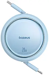 Кабель Baseus Free2Pull Retractable USB Type-C - Lightning 20w 3a 1м PD cable Sky Blue (P10364501311-00) - фото Кабель Baseus Free2Pull Retractable USB Type-C - Lightning 20w 3a 1м PD cable Sky Blue (P10364501311-00)