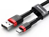 Кабель USB Baseus Kevlar Cafule Lightning Cable 1M Black (CALKLF-BG1) - миниатюра 4