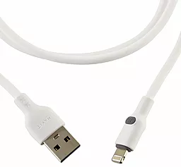Кабель Havit HV-CB6283 USB-A - Lightning 12w 2.4a 1м cable White - миниатюра 3 Кабель Havit HV-CB6283 USB-A - Lightning 12w 2.4a 1м cable White - миниатюра 3