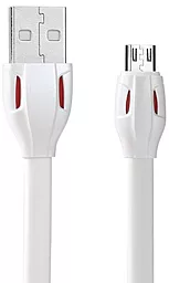 Кабель Remax Cobra USB-A - micro USB 12w 2.4a 1м cable White (RC035m/RC-035m) - фото Кабель Remax Cobra USB-A - micro USB 12w 2.4a 1м cable White (RC035m/RC-035m)