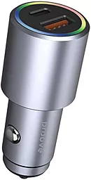 Автомобільний зарядний пристрій Proove Double Energy Plus 53W QC/PD USB-A-C Metal Gray (48859)