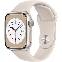 Смарт-часы Apple Watch Series 8 GPS 41mm Алюминиевый корпус со спортивным ремешком — обычный Starlight (MP6K3UL/A)
