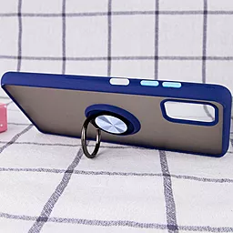 Чехол Deen TPU+PC ColorEdgingRing for Magnet для ZTE Blade V20 Smart Синий - миниатюра 3