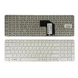 Клавіатура для ноутбуку HP Pavilion G6-2100 SERIES з рамкою White