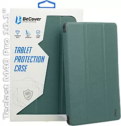 Чехол для планшета BeCover Smart Case для Teclast M40 Pro 10.1" Dark Green (709880) - фото Чехол для планшета BeCover Smart Case для Teclast M40 Pro 10.1" Dark Green (709880)
