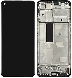 Дисплей Oppo Reno 5 Lite з тачскріном і рамкою, (TFT, без функції відбитка пальця), Black