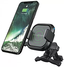 Держатель с беспроводной зарядкой RavPower 5W Wireless Charging Car Holder Black (RP-SH008) - фото Держатель с беспроводной зарядкой RavPower 5W Wireless Charging Car Holder Black (RP-SH008)