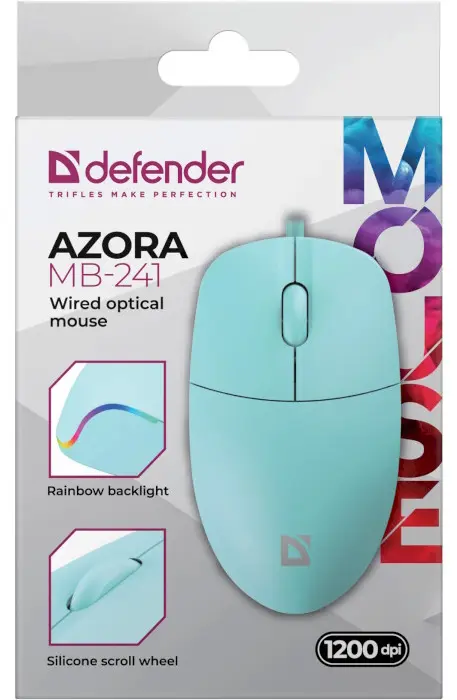 Комп'ютерна мишка Defender Azora MB-241 Blue (52243) - фото 5