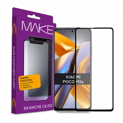 Захисне скло MAKE для Xiaomi Poco M5s - фото 1