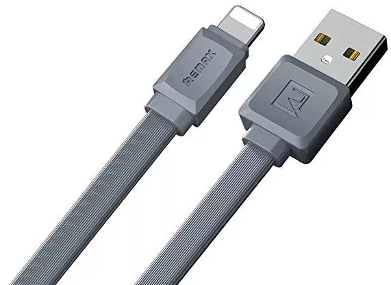Кабель Remax Fast Pro USB-A - Lightning 12w 2.4a 1м cable Grey (RC-129i) - фото 2