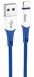 Кабель USB Hoco X70 Ferry 2.4A Lightning Cable Blue