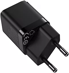 Мережевий зарядний пристрій Baseus GaN3 PD Fast Charger SCP 30W Black (CCGN010101) - мініатюра 2