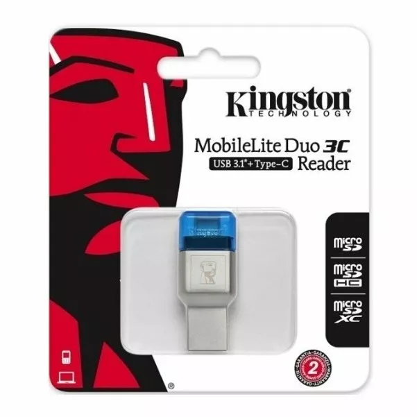 Кардридер Kingston MobileLite Duo 3C USB 3.1 Type-A and Type-C microSD (FCR-ML3C) - фото 4