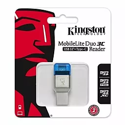 Кардридер Kingston MobileLite Duo 3C USB 3.1 Type-A and Type-C microSD (FCR-ML3C) - миниатюра 4