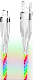 Кабель Joyroom Streamer S-1224N3 USB-A - Lightning 12w 2.4a 1м cable White - фото Кабель Joyroom Streamer S-1224N3 USB-A - Lightning 12w 2.4a 1м cable White