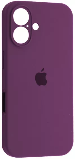 Чехол Silicone Case Full Camera для Apple iPhone 16 Purple - фото 1