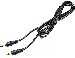 Аудіо кабель PowerPlant AUX mini Jack 3.5mm M/M Cable 1 м black (KD00AS1262) - мініатюра 2