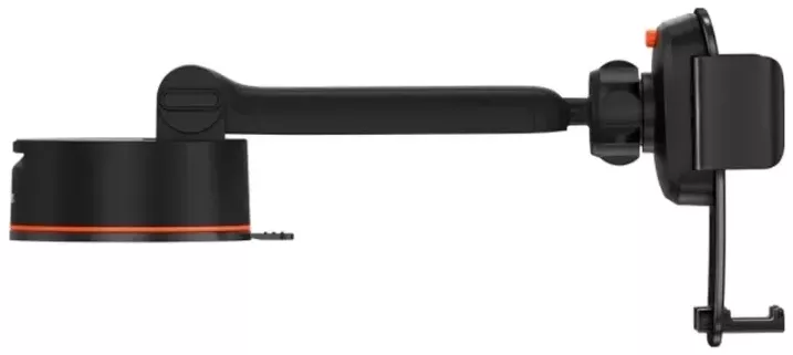 Держатель Baseus Easy Control Clamp Car Mount Holder Pro (Suction Cup Version) Black (SUYK020001) - фото 4