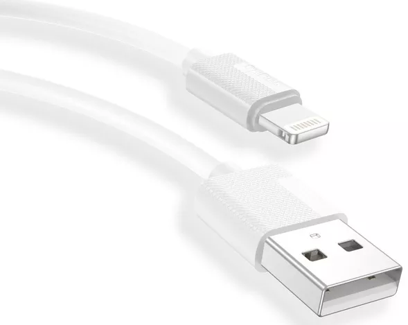 Кабель T-PHOX Nets T-L801 USB-A - Lightning 12w 2.4a 1.2м cable White - фото 3