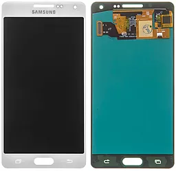 Дисплей Samsung Galaxy A5 A500 2015 з тачскріном, (OLED), White