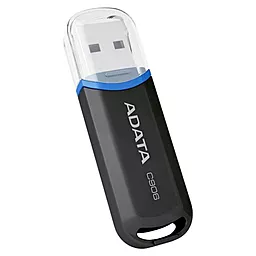 Флешка ADATA 32GB USB 2.0 C906 (AC906-32G-RBK) black - фото Флешка ADATA 32GB USB 2.0 C906 (AC906-32G-RBK) black