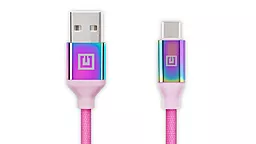 Кабель REAL-EL Premium USB-A - Type-C 12w 2.4a 1м cable Rainbow (4743304104734) - фото Кабель REAL-EL Premium USB-A - Type-C 12w 2.4a 1м cable Rainbow (4743304104734)