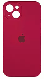 Чохол Silicone Case Full Camera для Apple iPhone 15 Rose Red