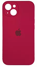 {"ru": "Чехол", "uk": "Чохол"} Silicone Case Full Camera для Apple iPhone 15 Rose Red