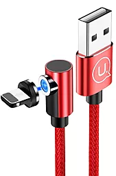 Кабель Usams U54 Right-Angle Magnetic USB-A - Lightning 10w 1м cable Red - фото Кабель Usams U54 Right-Angle Magnetic USB-A - Lightning 10w 1м cable Red