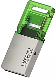 Флешка Verico USB 16Gb Hybrid Mini (1UDOV-RIGNG3-NN) Green - фото Флешка Verico USB 16Gb Hybrid Mini (1UDOV-RIGNG3-NN) Green