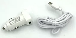 Автомобильное зарядное устройство EMY MY-31 18w 2xUSB-A ports car charger + micro USB cable white (MY-31-MUW) - фото Автомобильное зарядное устройство EMY MY-31 18w 2xUSB-A ports car charger + micro USB cable white (MY-31-MUW)