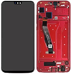 Дисплей Huawei Honor 8X, Honor 9X Lite, Honor View 10 Lite с тачскрином и рамкой, оригинал, Red - фото Дисплей Huawei Honor 8X, Honor 9X Lite, Honor View 10 Lite с тачскрином и рамкой, оригинал, Red