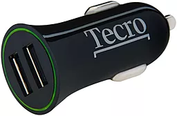 Автомобильное зарядное устройство Tecro 2.1a 2xUSB-A ports car charger Black (TCR-0221AB) - фото Автомобильное зарядное устройство Tecro 2.1a 2xUSB-A ports car charger Black (TCR-0221AB)
