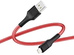 Кабель Ridea RC-ST74 StablePro USB-A - Lightning 12w 2.4a 1м cable Black/Red - фото Кабель Ridea RC-ST74 StablePro USB-A - Lightning 12w 2.4a 1м cable Black/Red
