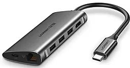 Мультипортовый USB Type-C хаб Ugreen CM121 9-in-1 gray (50538) - фото Мультипортовый USB Type-C хаб Ugreen CM121 9-in-1 gray (50538)