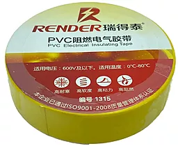 Ізострічка Render 1315 0.13 мм х 17 мм x 15 м жовта - фото Ізострічка Render 1315 0.13 мм х 17 мм x 15 м жовта