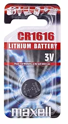 Батарейки Maxell CR1616 Lithium BL 1шт. (M-11238300) 1.5 V