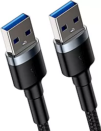 Кабель передачі даних Baseus Cafule Cable USB 3.0/3.1 Gen1 M-M 2A Dark Gray (CADKLF-C0G) - мініатюра 2
