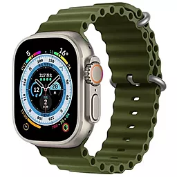 Змінний ремінець для розумного годинника Apple Ocean Band Design 42/44/45/49 mm Khaki